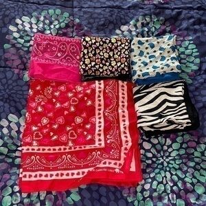 5 woman’s handkerchiefs